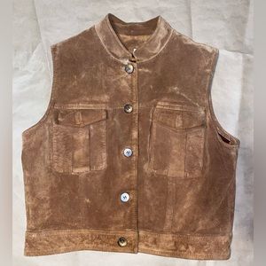 Vintage Harold’s Women Leather Vest Size Large